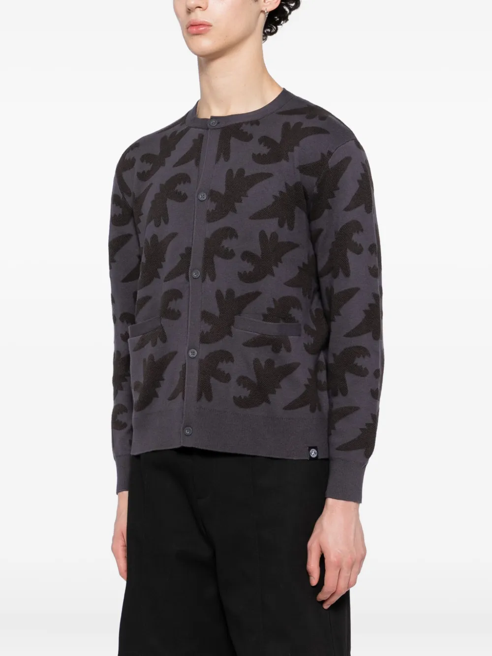 SPORT b. by agnès b. Vest met Dino-borduurwerk Grijs