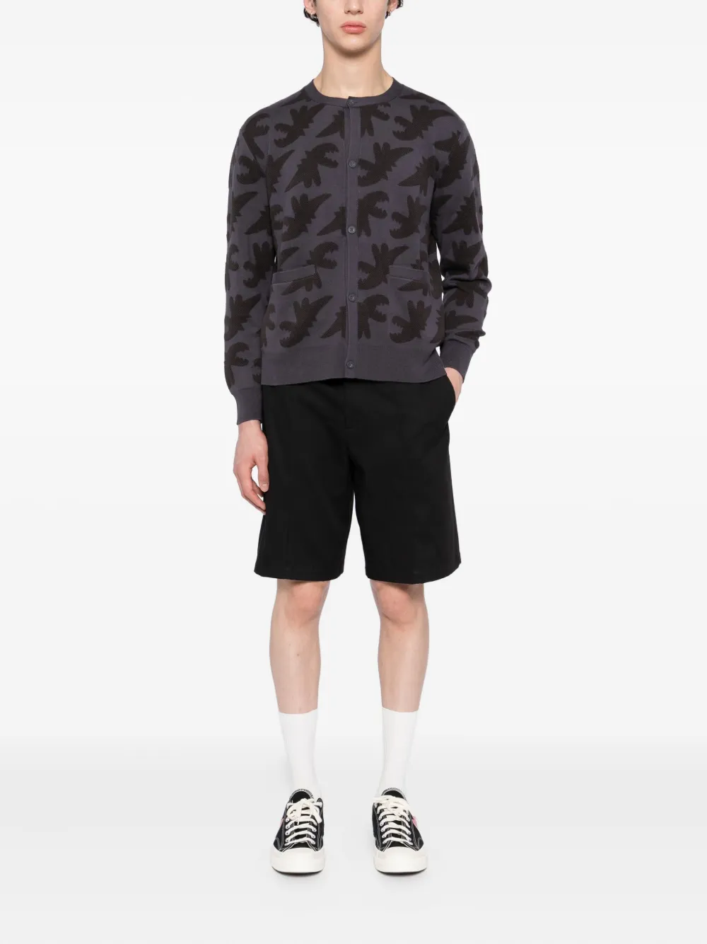 SPORT b. by agnès b. Vest met Dino-borduurwerk Grijs