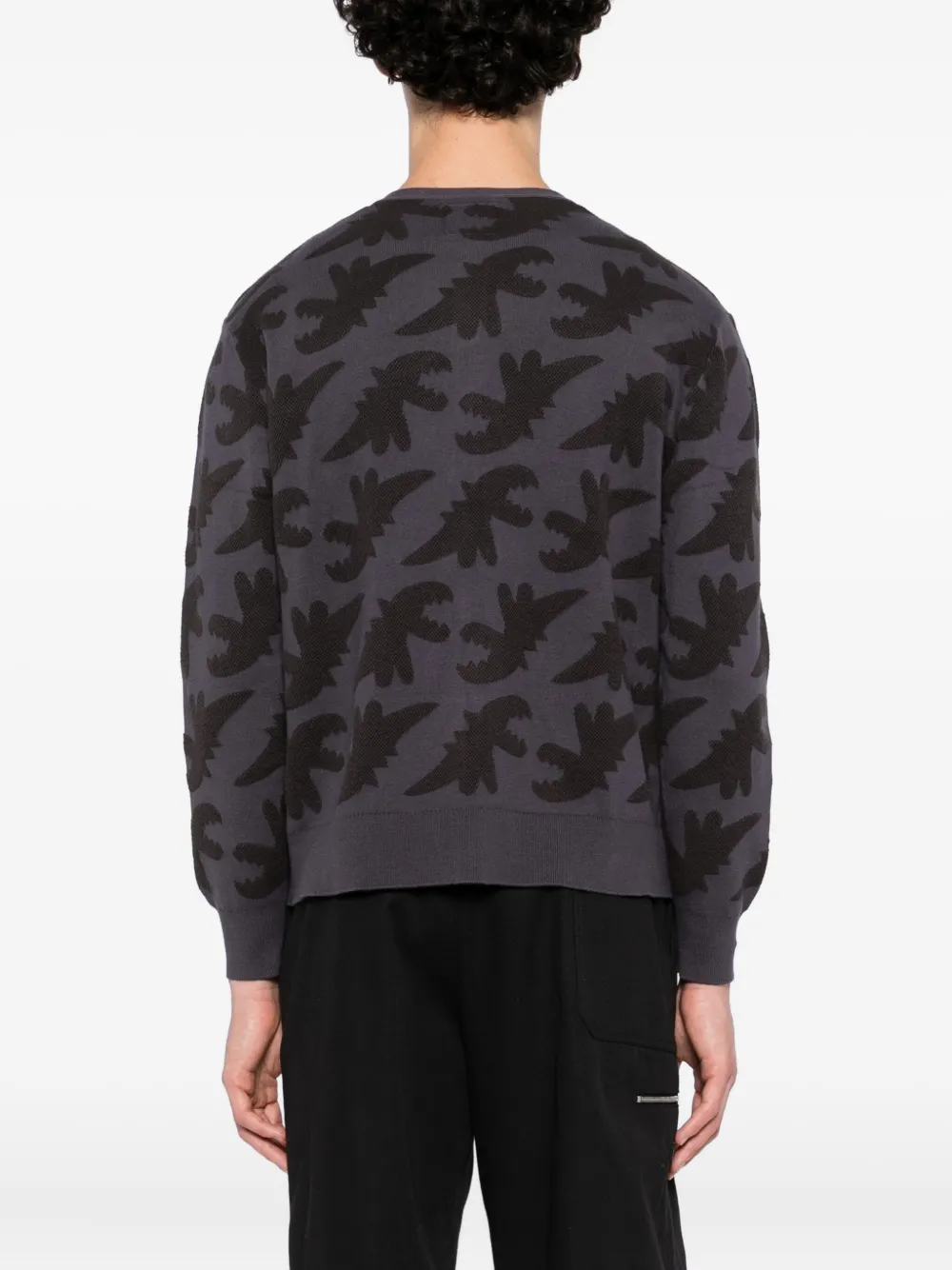 SPORT b. by agnès b. Vest met Dino-borduurwerk Grijs