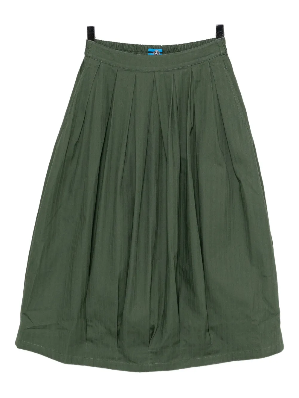 Sport B. By Agnès B. Pleated Cotton Skirt In Green