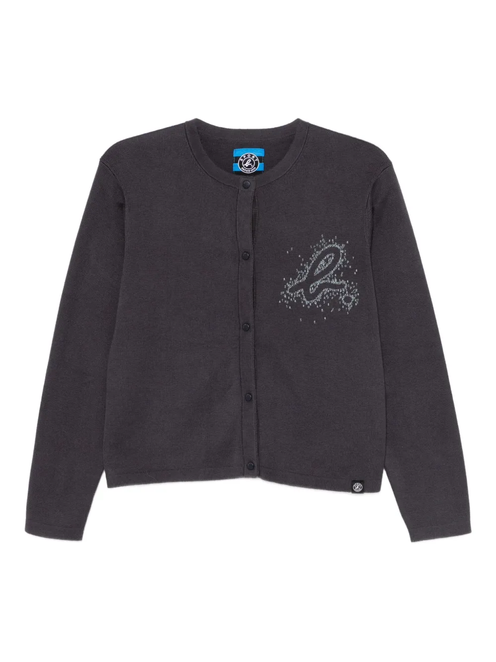 SPORT b. by agnès b. ロゴ カーディガン - グレー SPORT b. by agnès b. ロゴ カーディガン - グレー