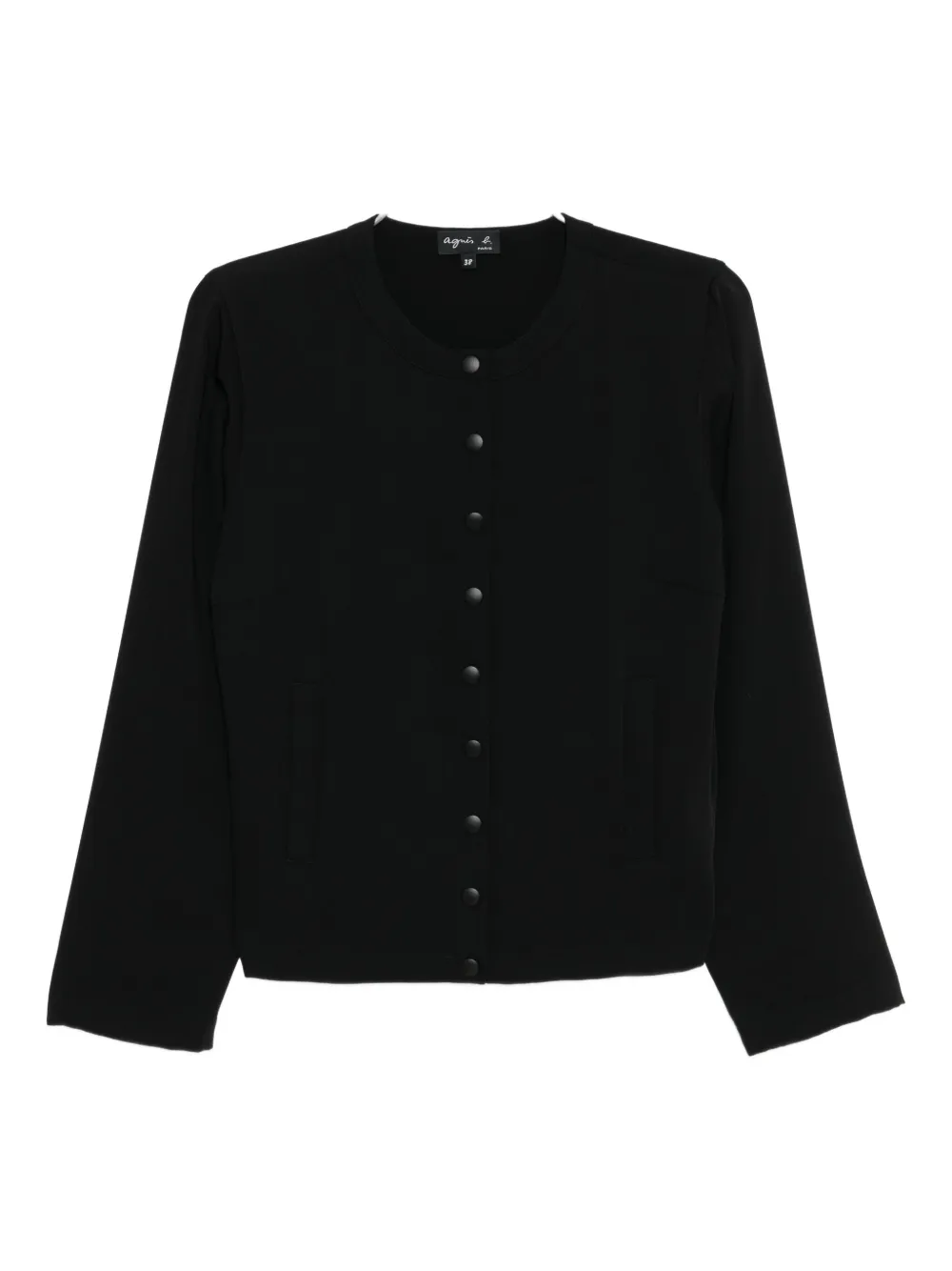 Agnès B. Press-stud Blouse In Black