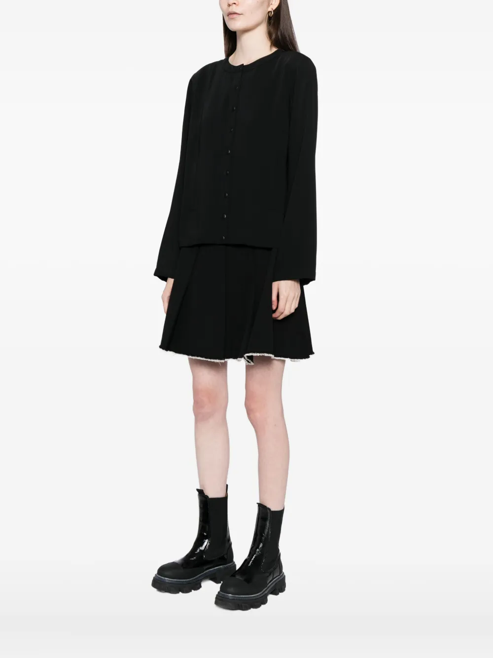 Agnès B. Press-stud Blouse In Black