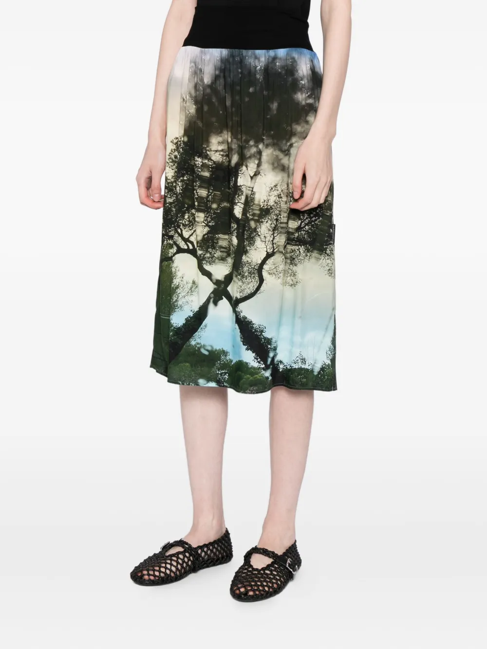 Agnès B. Cap D'antibes Skirt In Multi