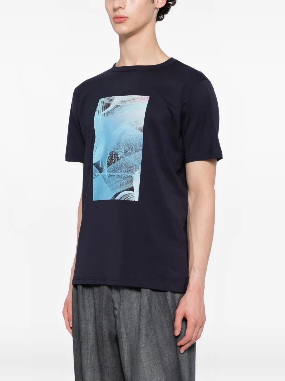 Agnès B. X Creepy Mouse Brando T-shirt In Blue