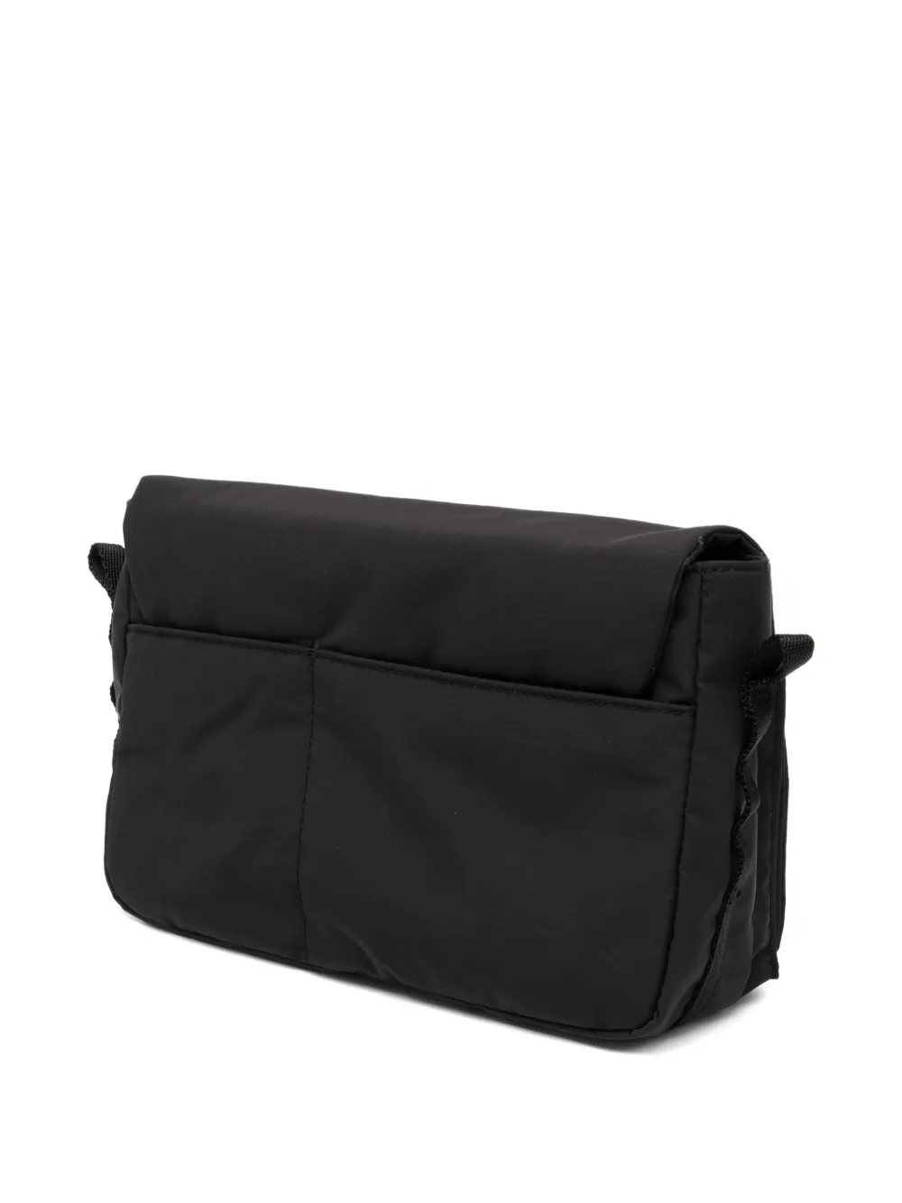 Agnès B. Logo-patch Messenger Bag In Black