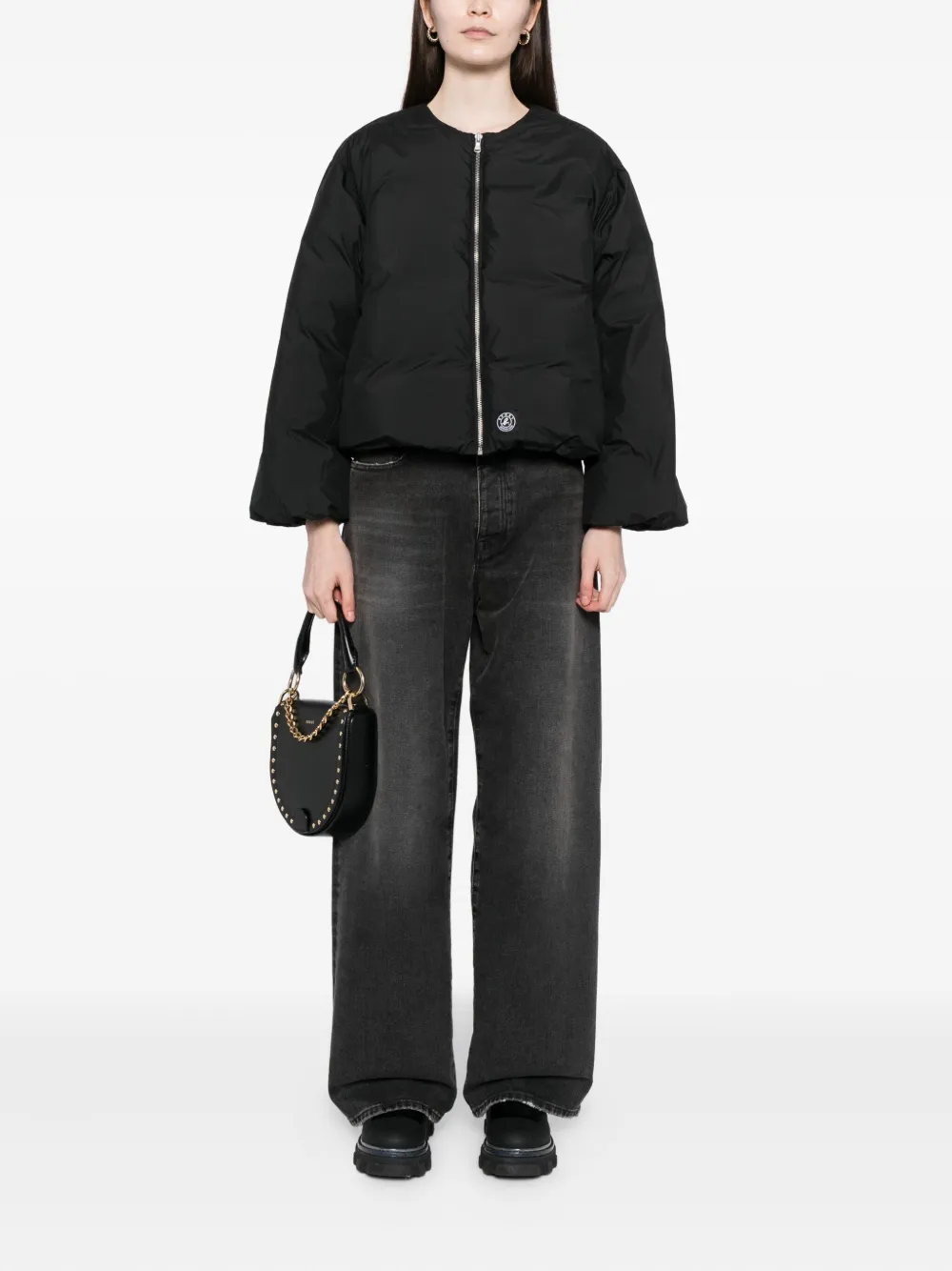 Sport B. By Agnès B. Logo Puffer Jacket In Black
