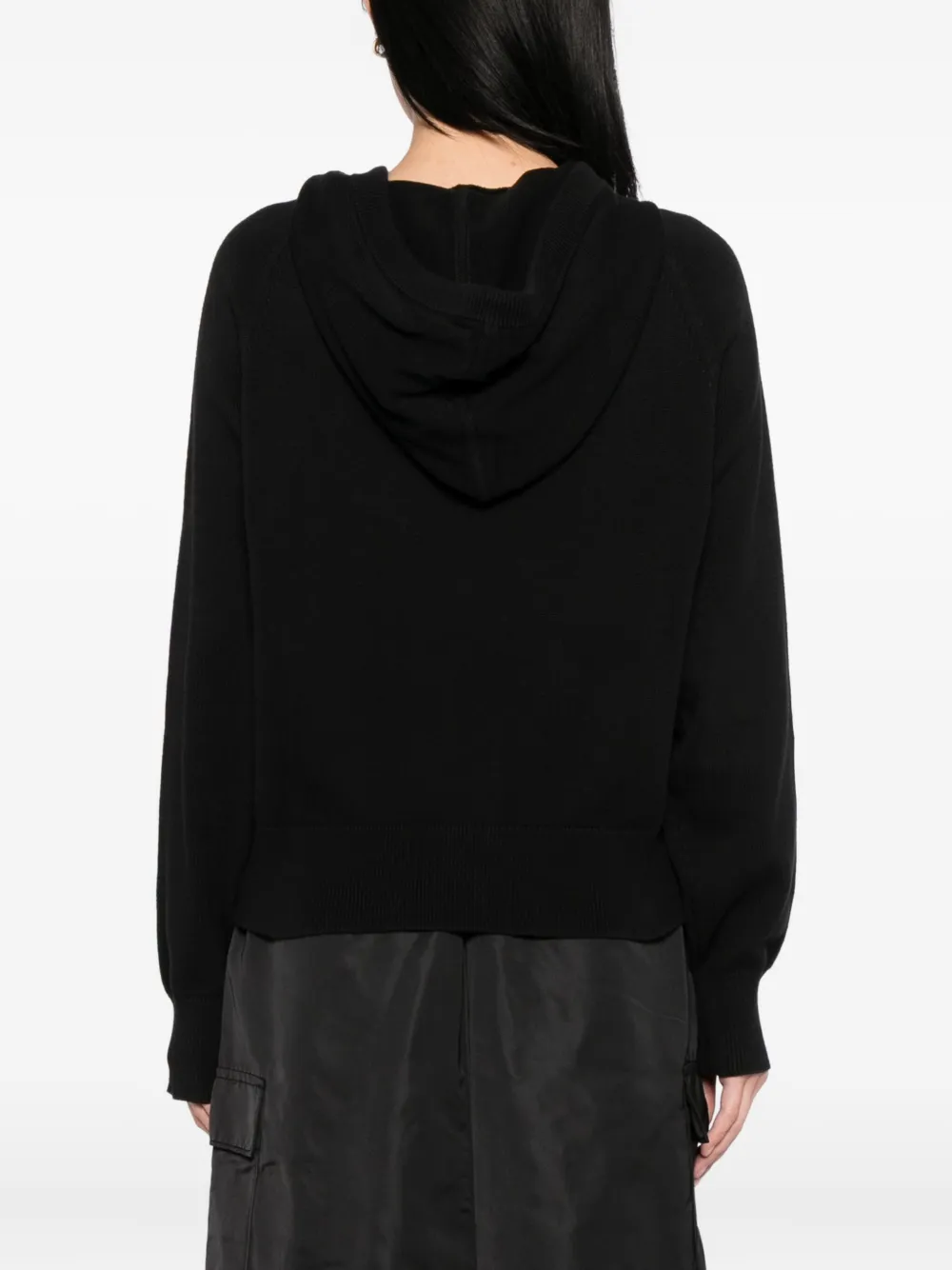 Sport B. By Agnès B. Knitted Hoodie In Black