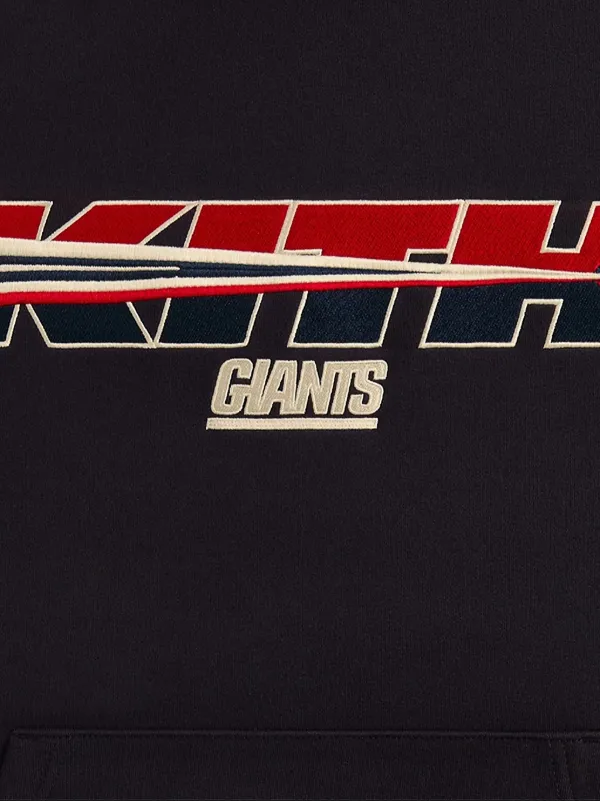 KITH NFL New York Giants Nelson Cotton Hoodie | Black | FARFETCH