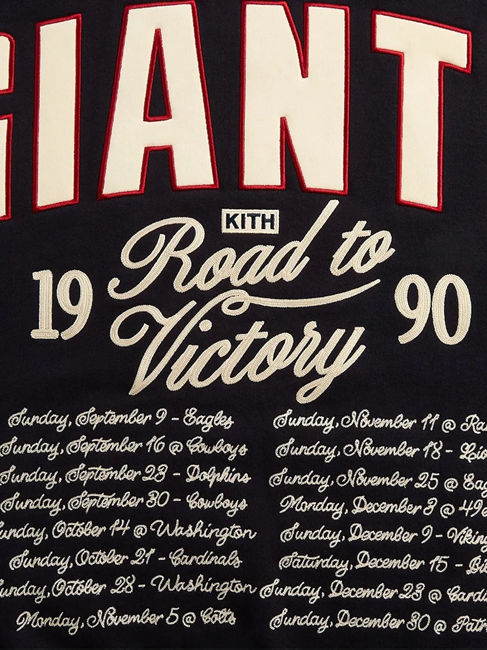 KITH NFL New York Giants Victory Nelson crew-neck sweatshirt - Blauw