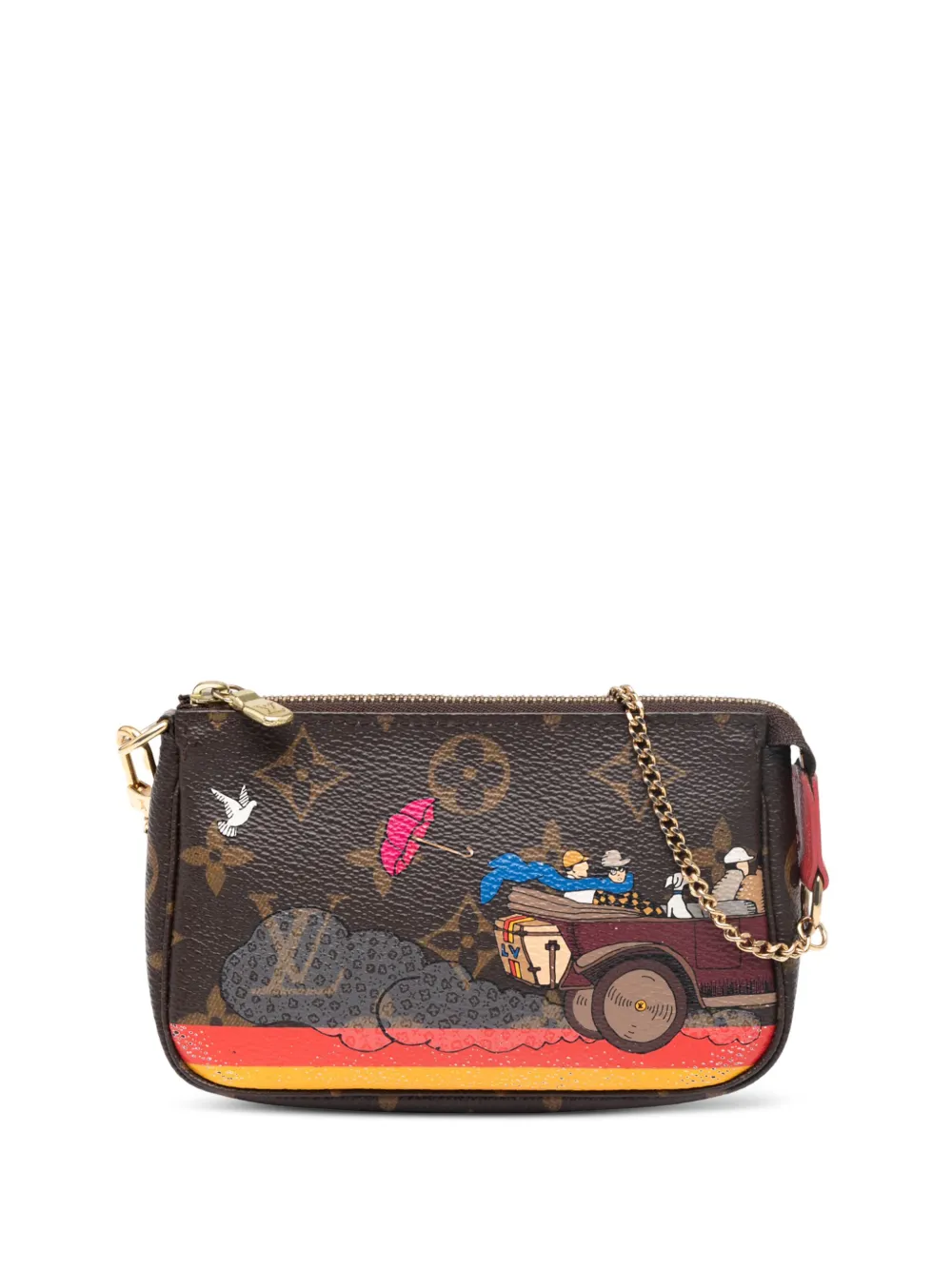 Louis Vuitton Pre-Owned 2015 モノグラム エヴァジオン イリュストレ ミニ ポシェット アクセソワール Louis Vuitton Pre-Owned 2015 モノグラム エヴァジオン イリュストレ ミニ ポシェット アクセソワール