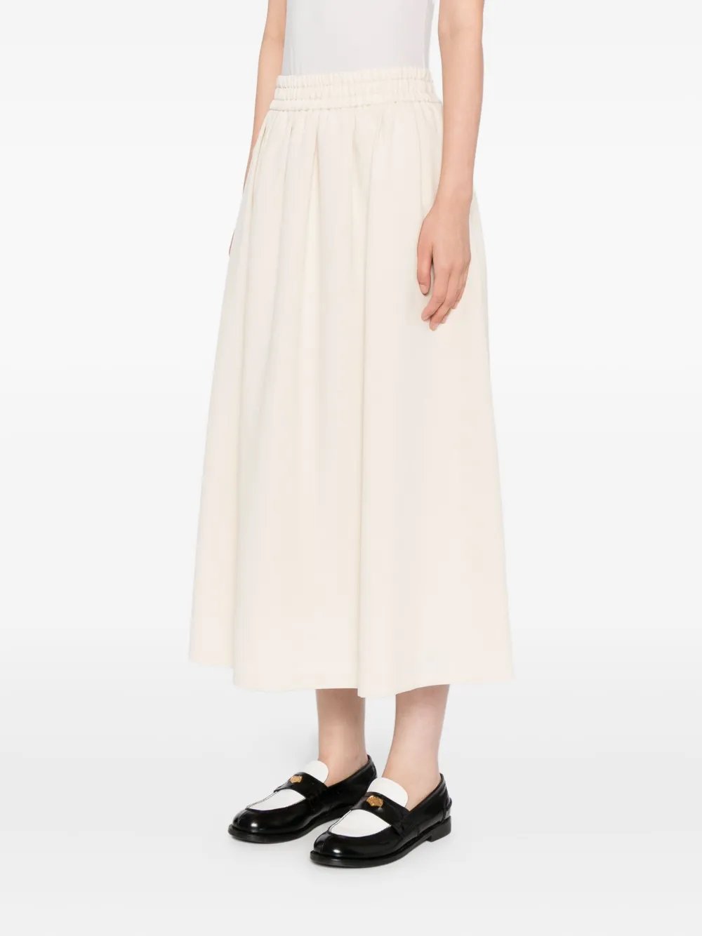 To B. By Agnès B. Gathered Skirt In Neutral
