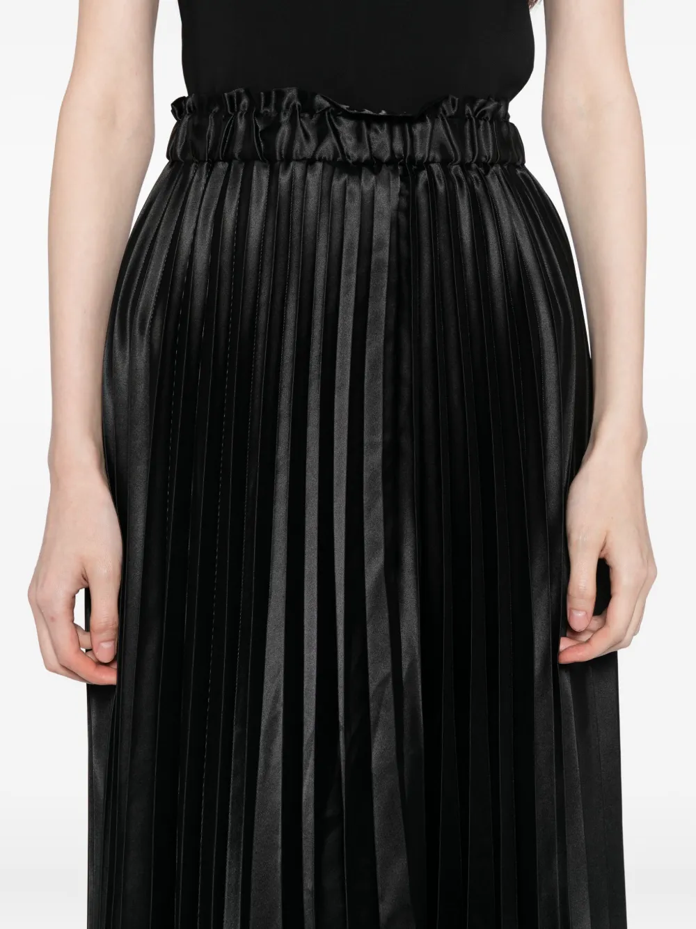To B. By Agnès B. Pleated Skirt In Black