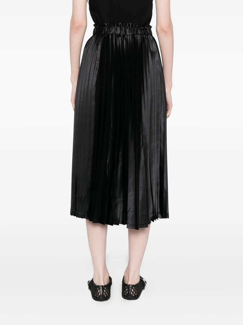 To B. By Agnès B. Pleated Skirt In Black