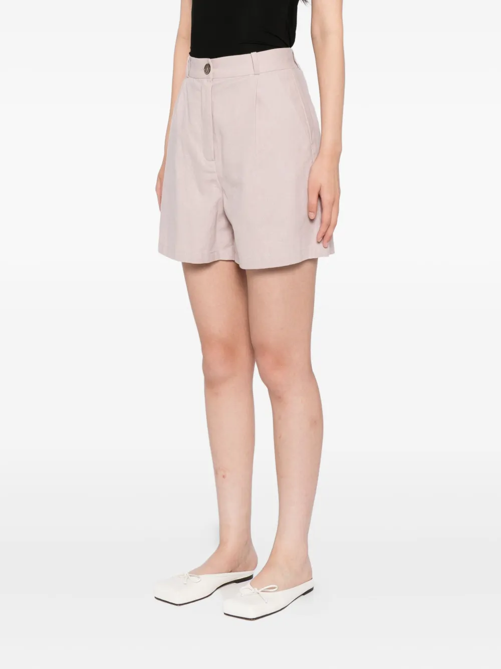 To B. By Agnès B. Canvas Shorts In Animal Print