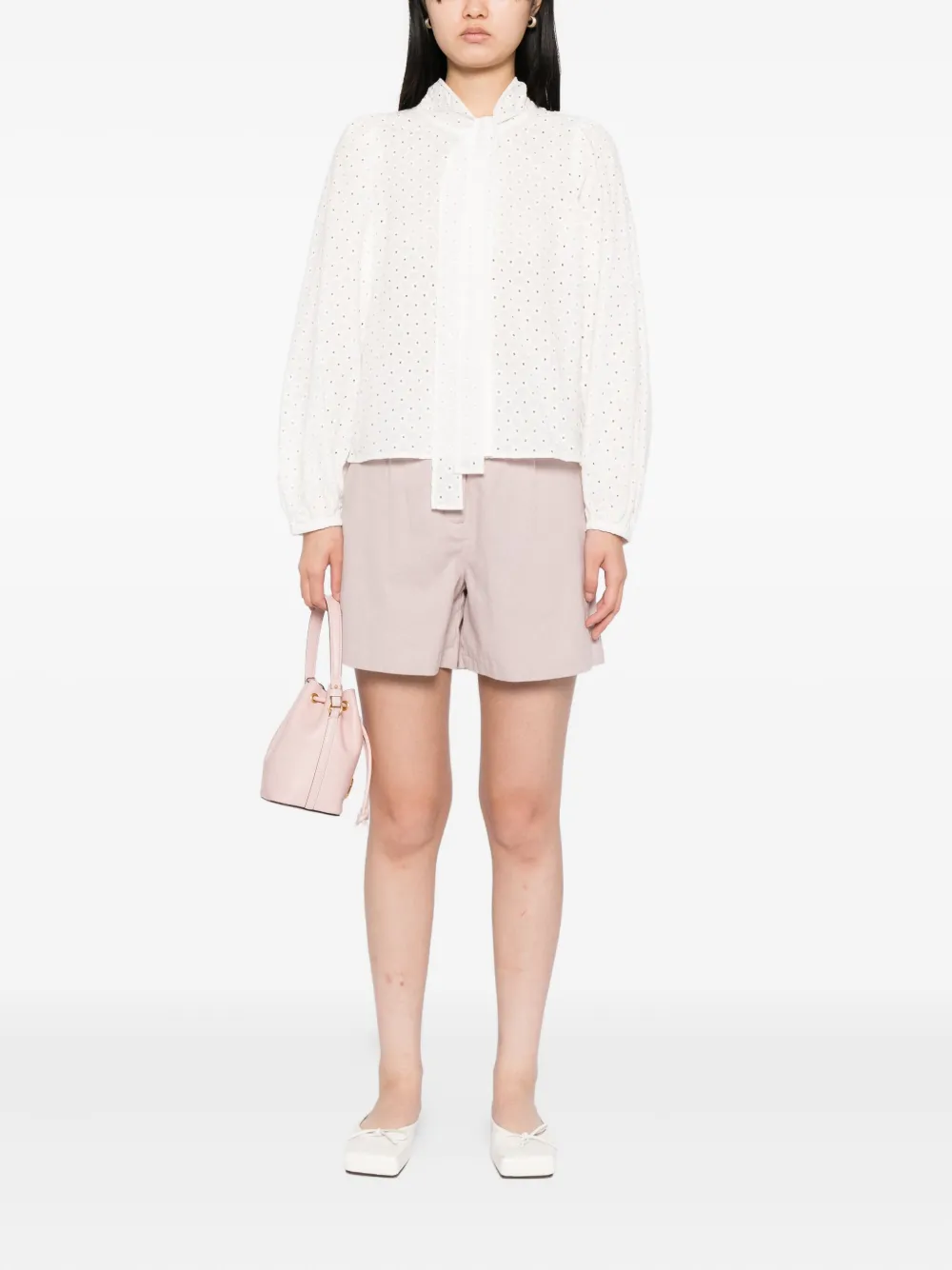 To B. By Agnès B. Canvas Shorts In Animal Print
