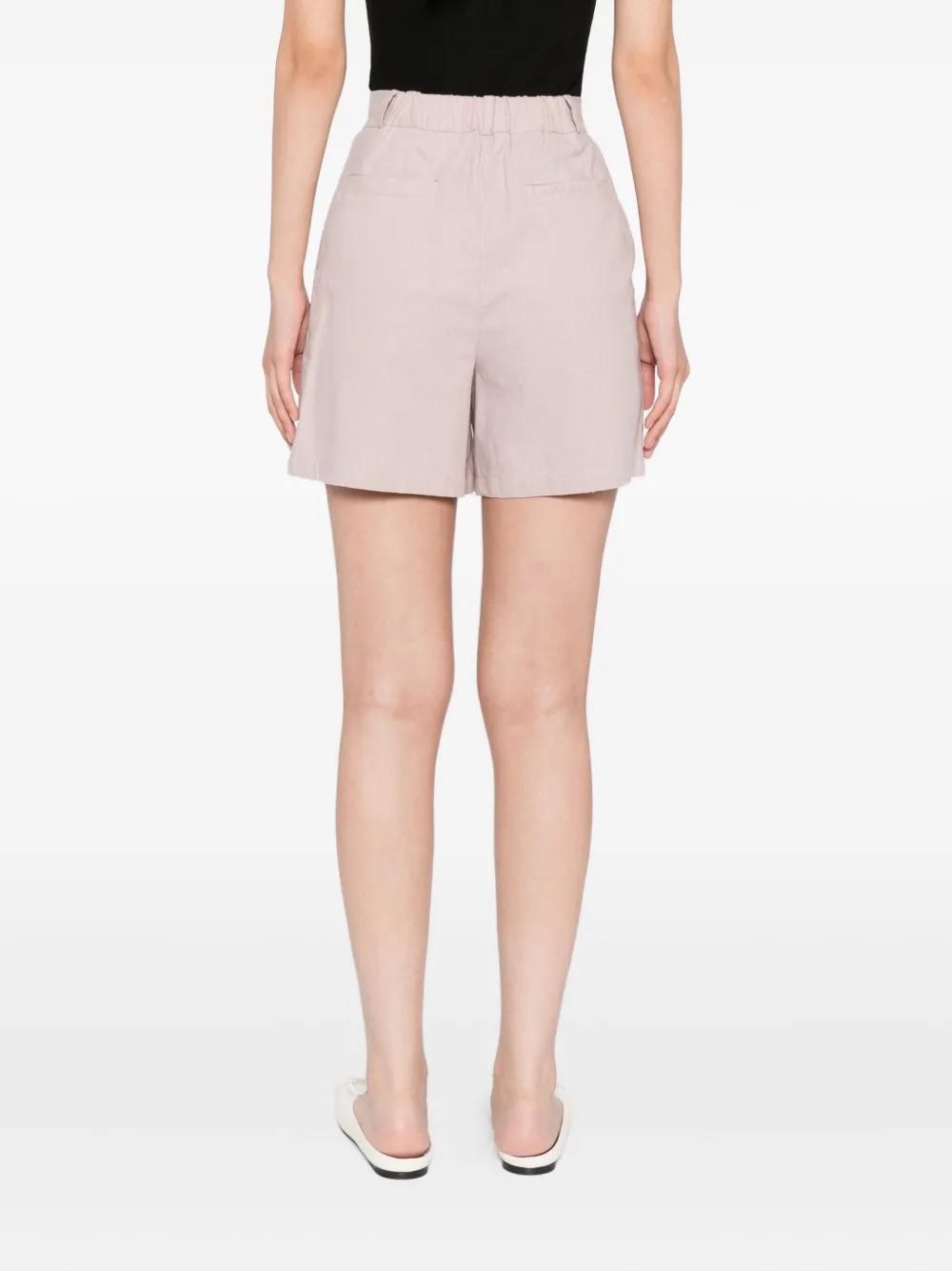 To B. By Agnès B. Canvas Shorts In Animal Print