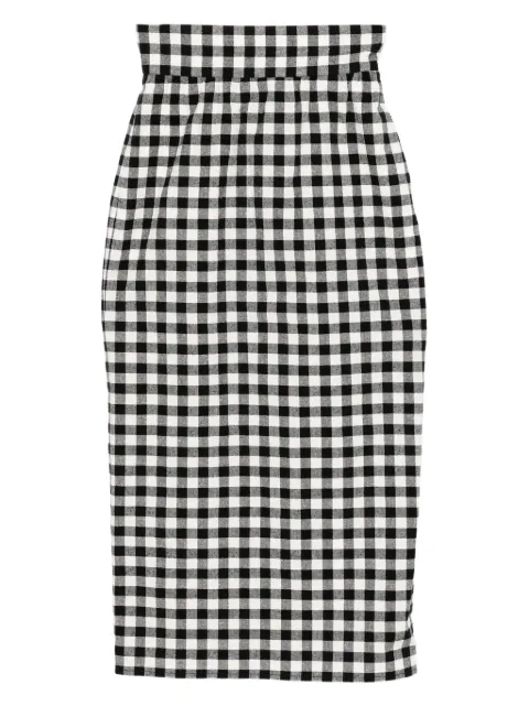 To b. by agnès b. plaid skirt