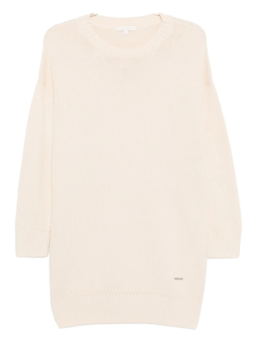 To B. By Agnès B. Logo Knitted Dress In Neutral