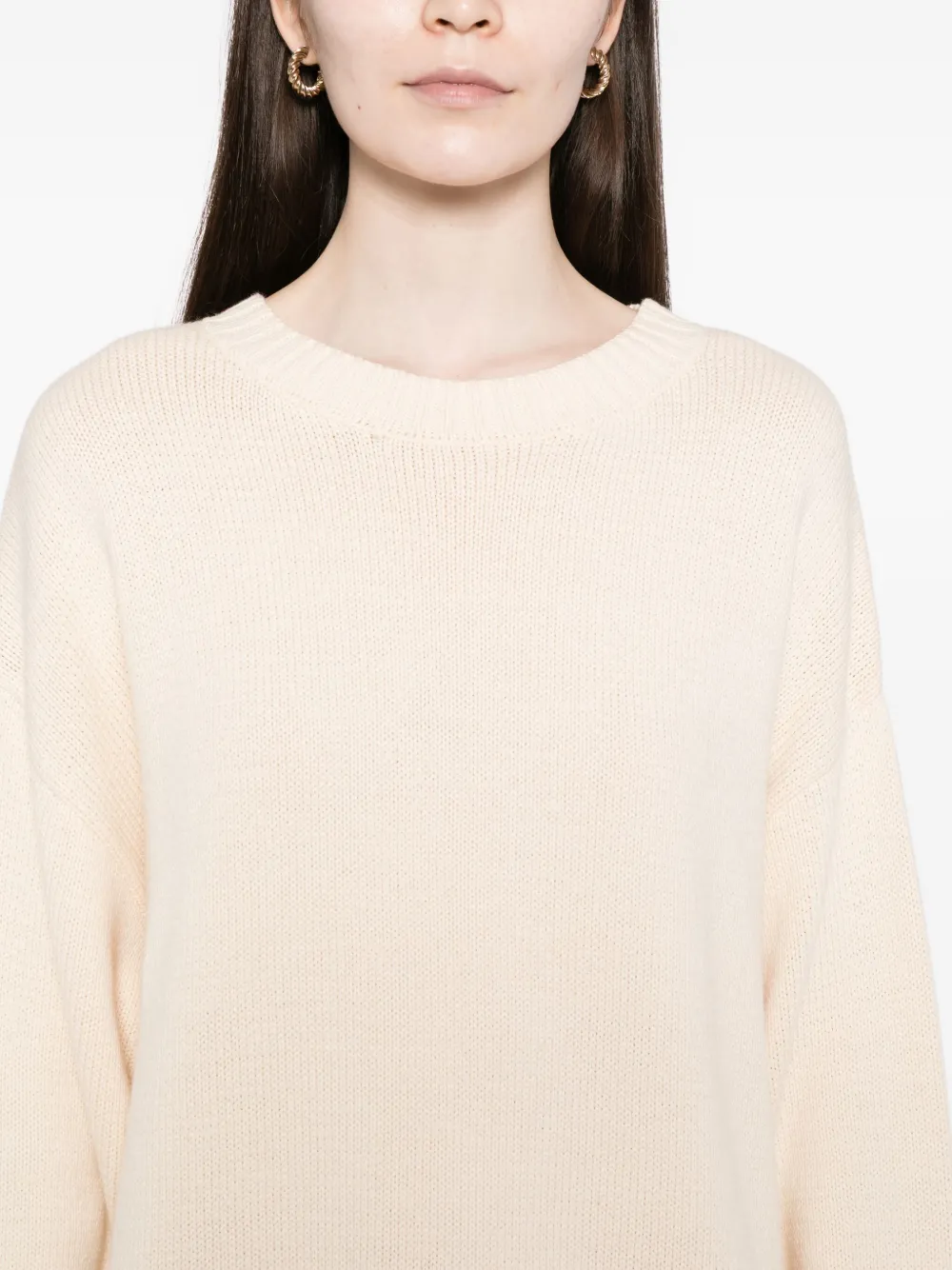 To B. By Agnès B. Logo Knitted Dress In Neutral