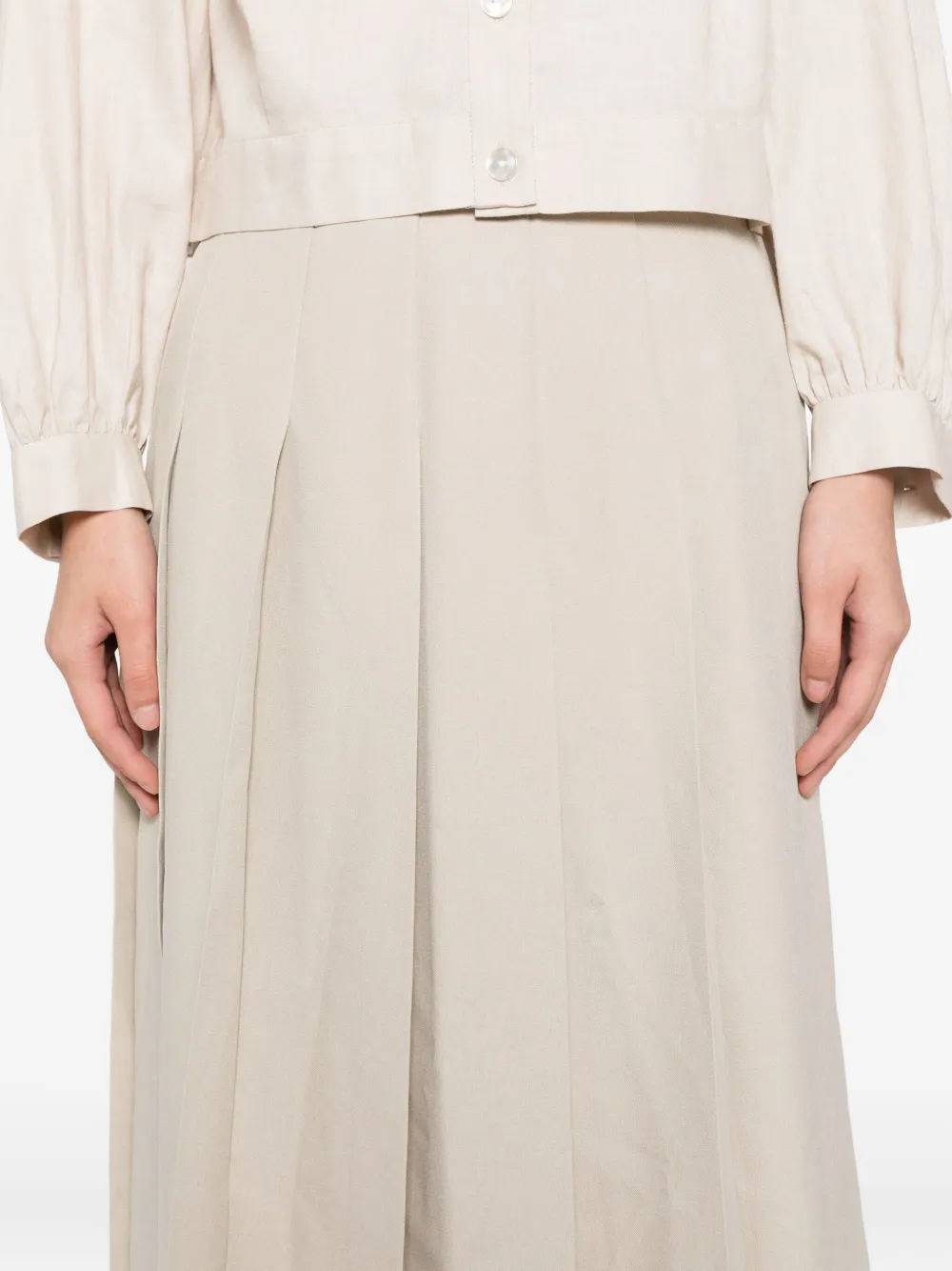 To B. By Agnès B. Pleated Skirt In Animal Print