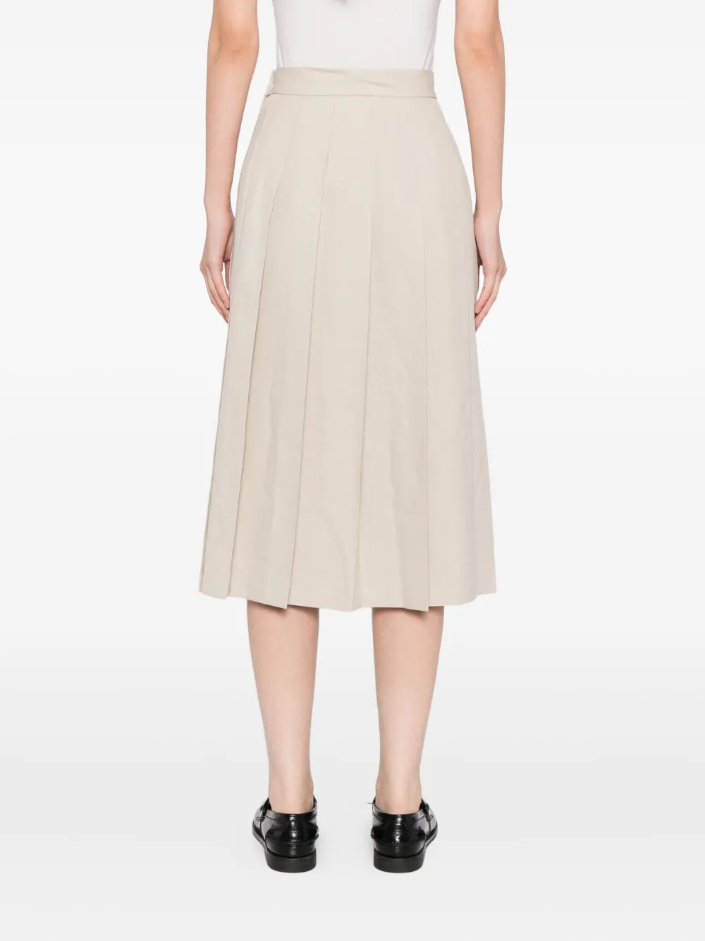 To B. By Agnès B. Pleated Skirt In Animal Print