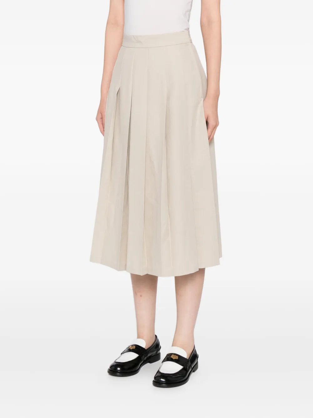 To B. By Agnès B. Pleated Skirt In Animal Print