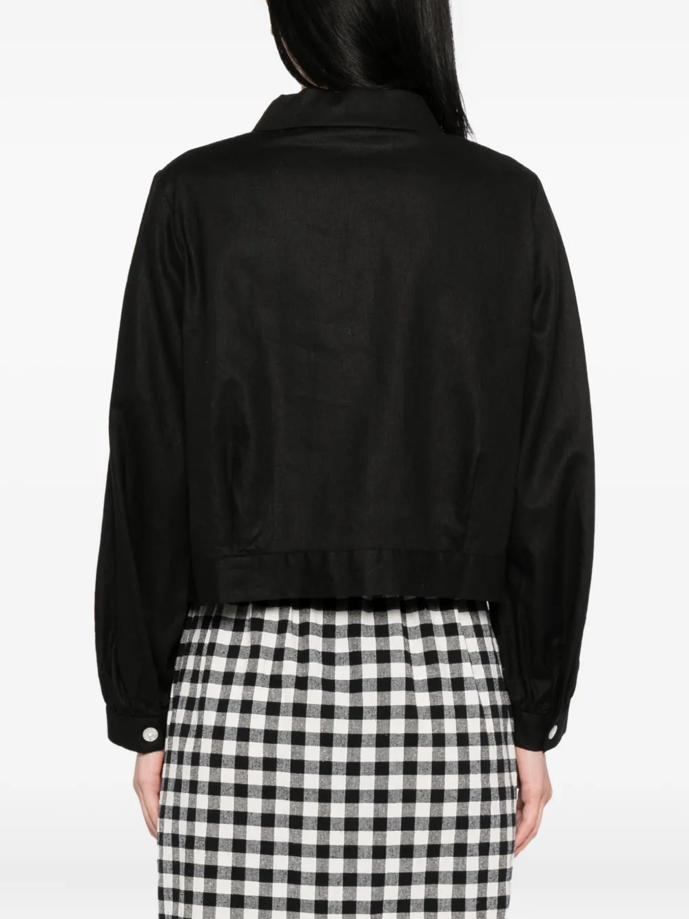 To b. by agnès b. Cropped blouse Zwart