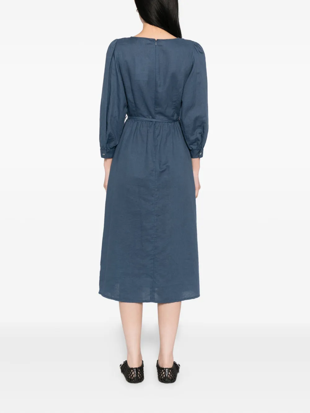 To B. By Agnès B. V-neck Dress In Blue