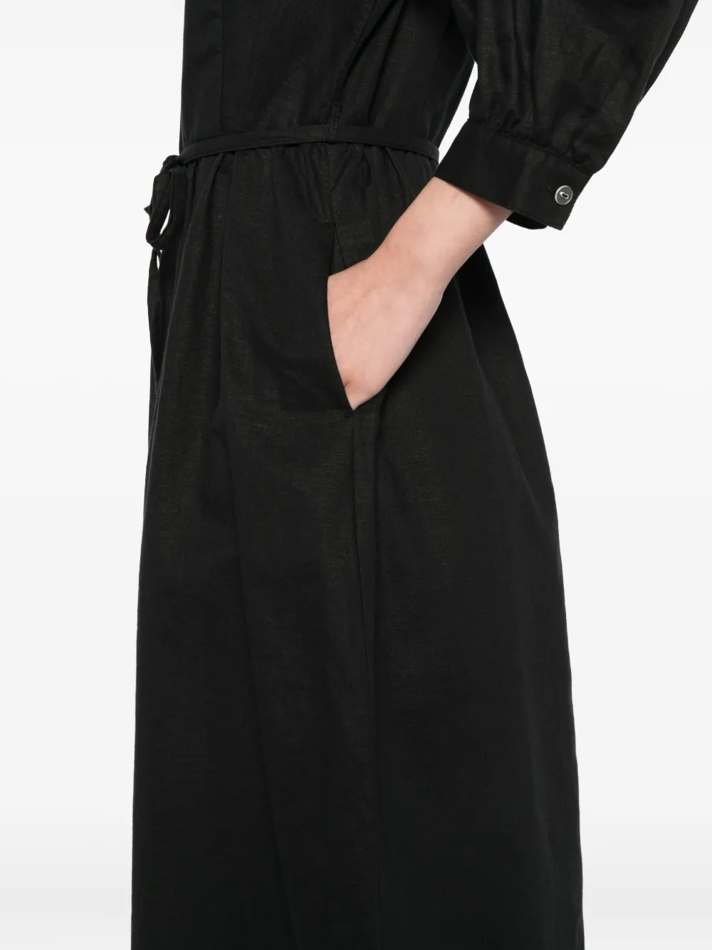 To b. by agnès b. Jurk met V-hals Zwart