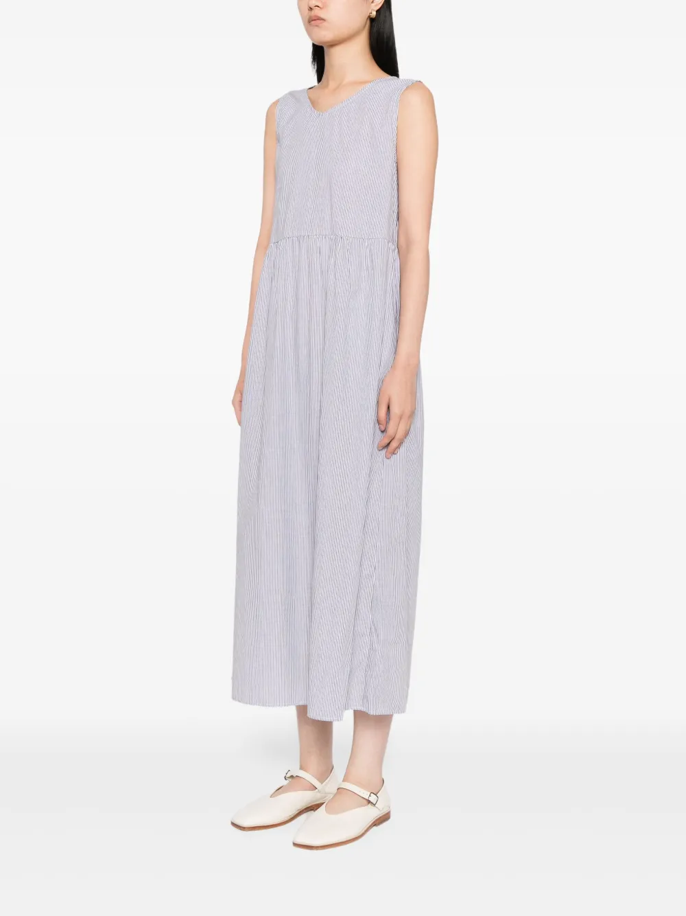 To b. by agnès b. Gestreepte jurk Blauw