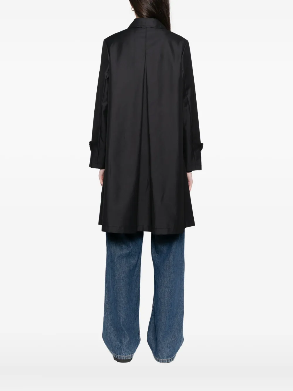 To B. By Agnès B. Buttoned Coat In Black