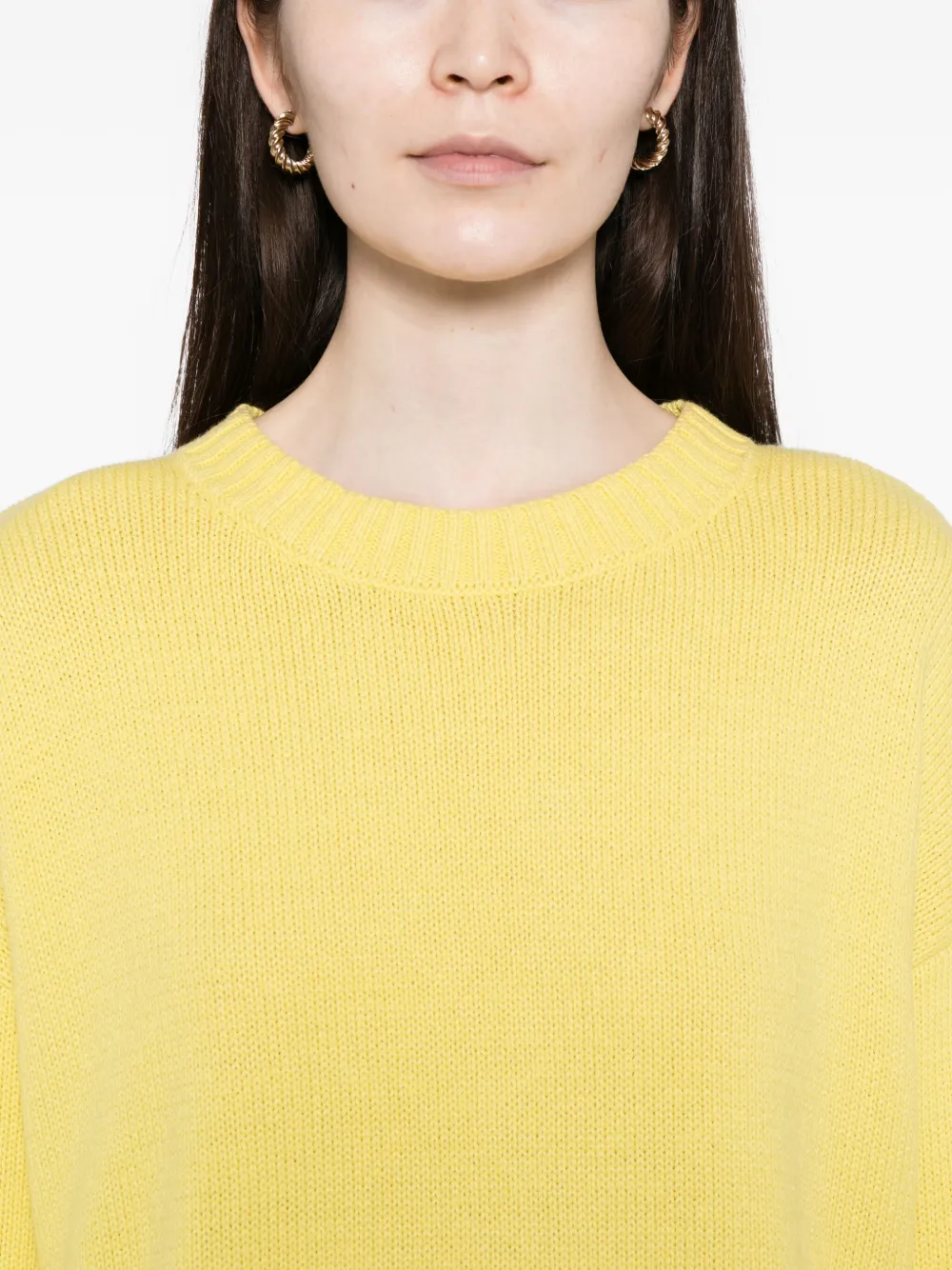 To b. by agnès b. Gebreide jurk Geel