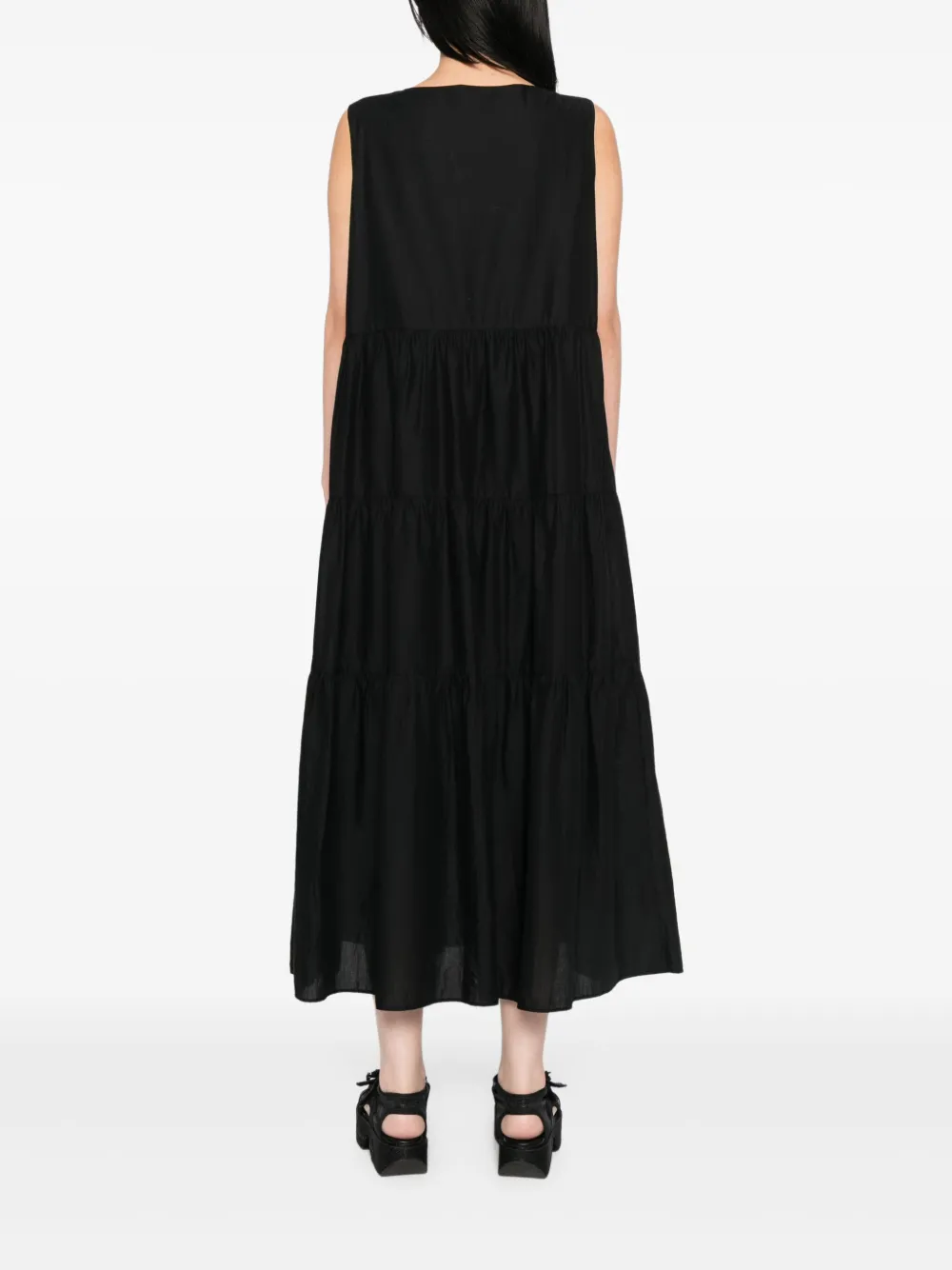 To b. by agnès b. Gelaagde jurk Zwart