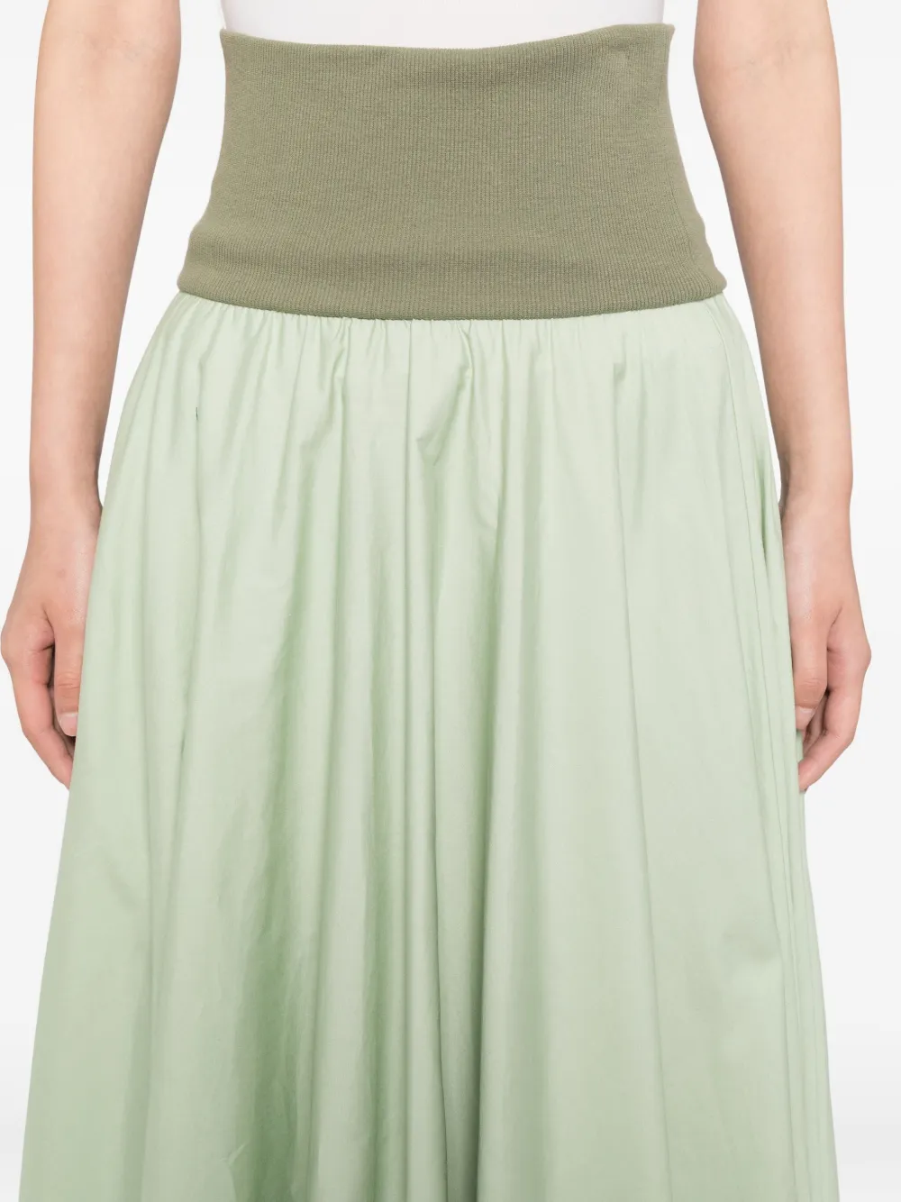 To B. By Agnès B. Circular Skirt In Green