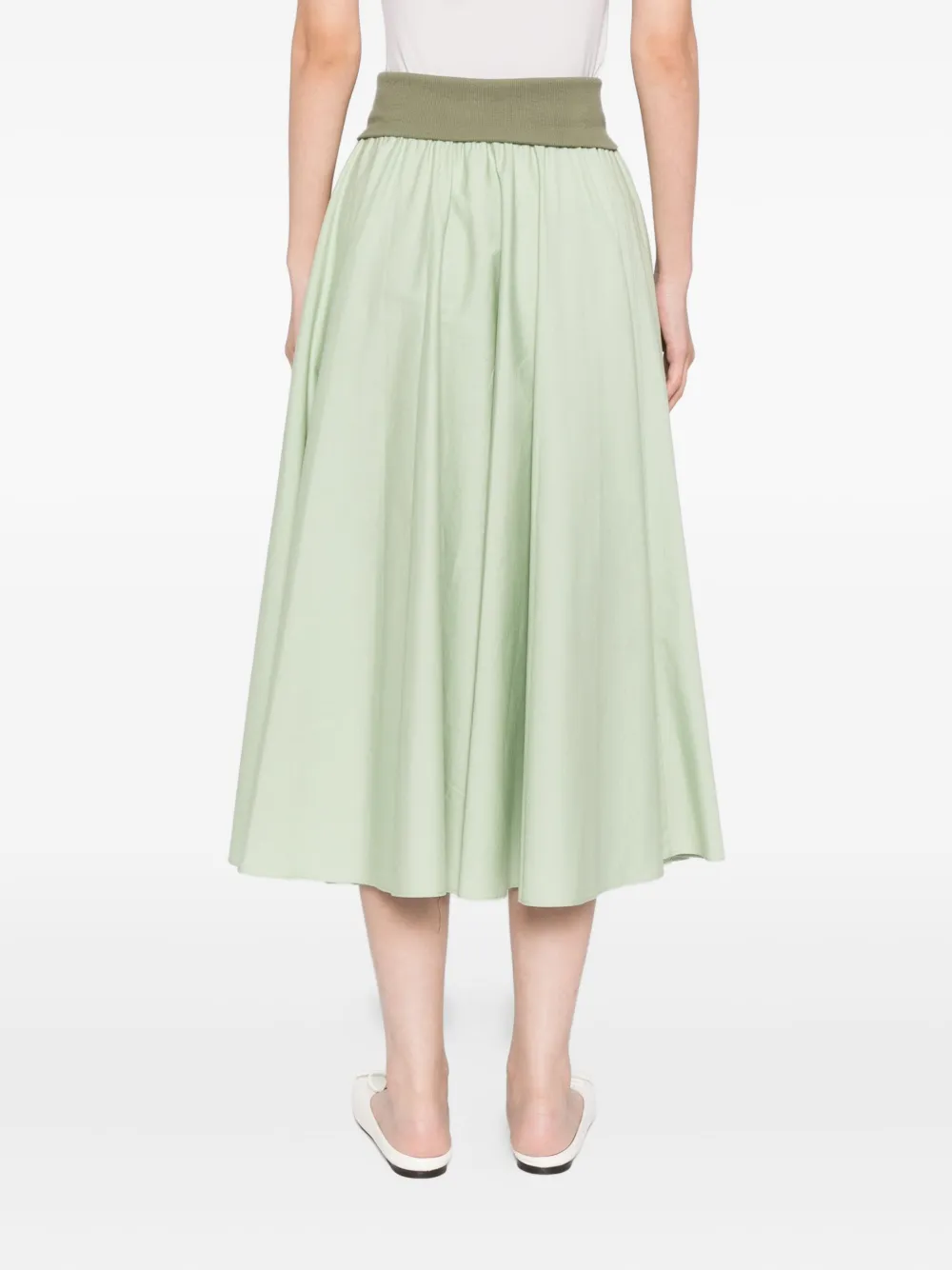 To B. By Agnès B. Circular Skirt In Green