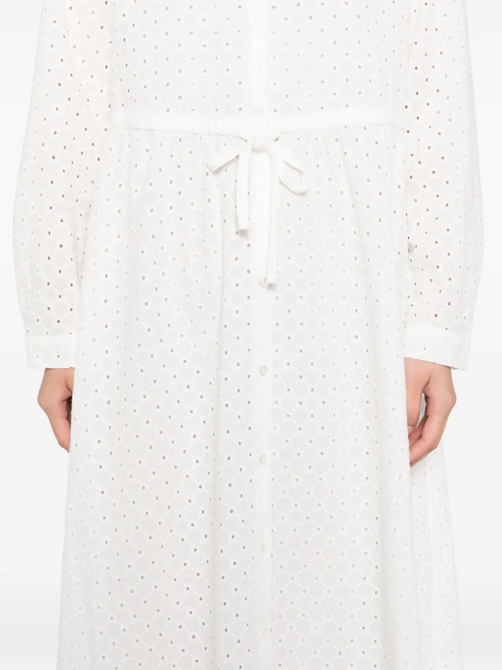 To b. by agnès b. Blousejurk met ringlets Wit