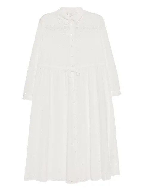 To b. by agnès b. vestido camisero con detalles de ojales