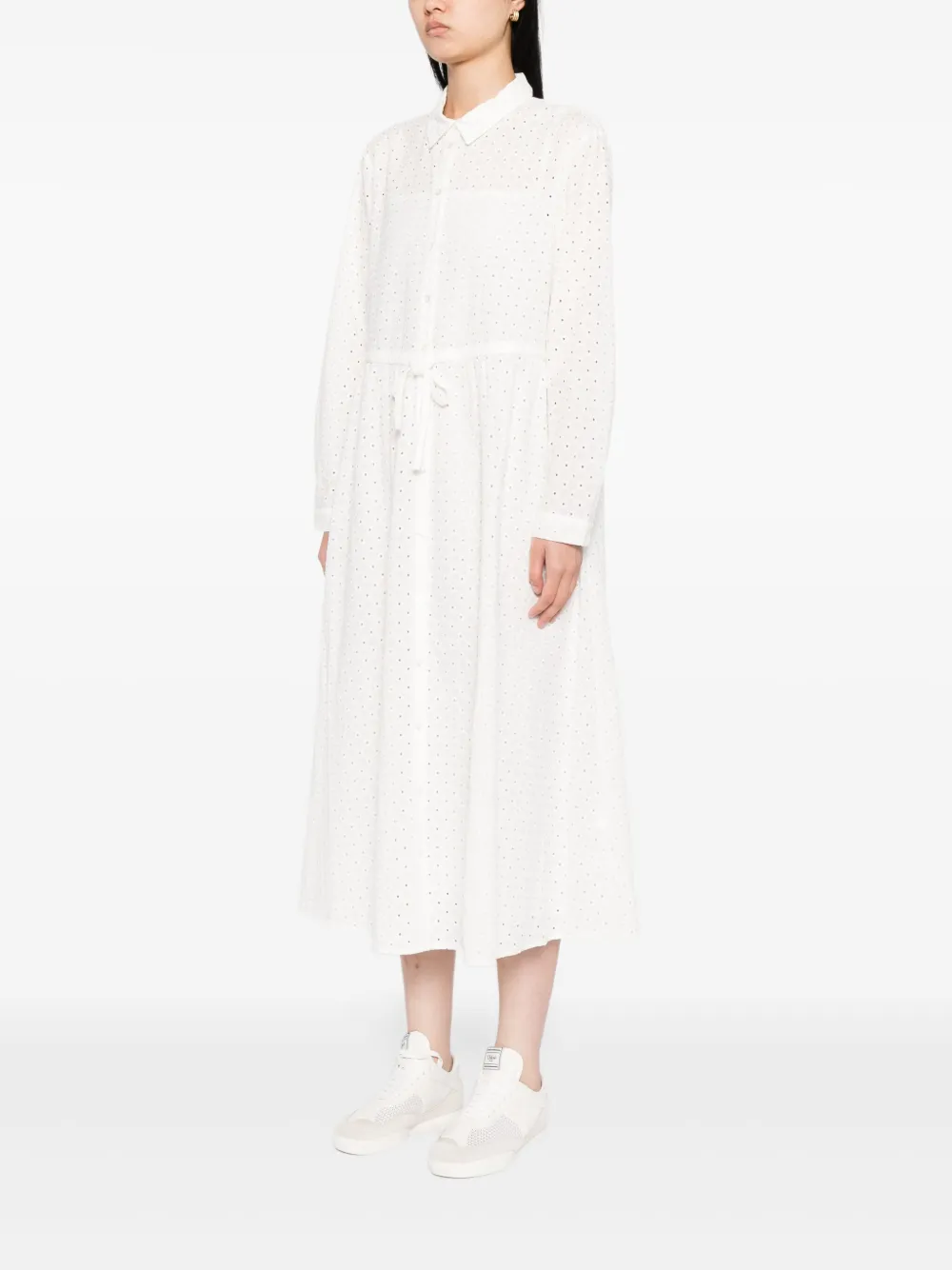 To b. by agnès b. Blousejurk met ringlets Wit