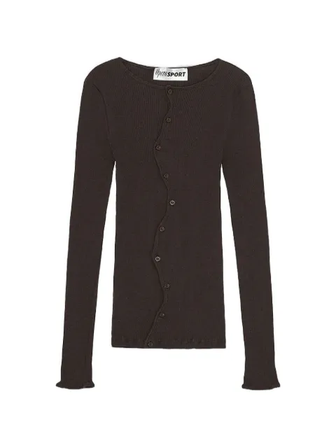 OpéraSPORT Claire seamless buttoned cardigan