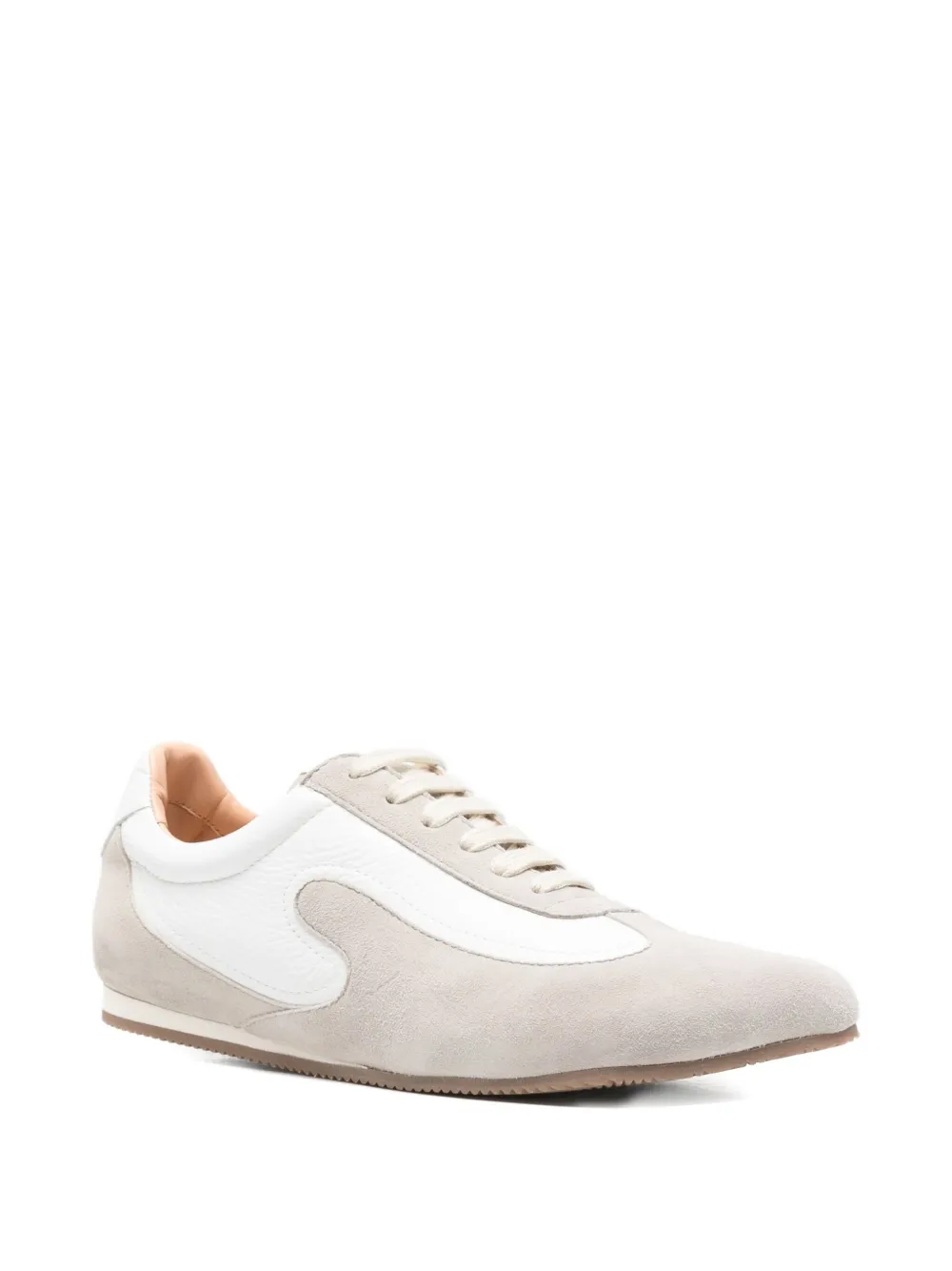 Niccolò Pasqualetti Obliqua Panelled Sneakers In White