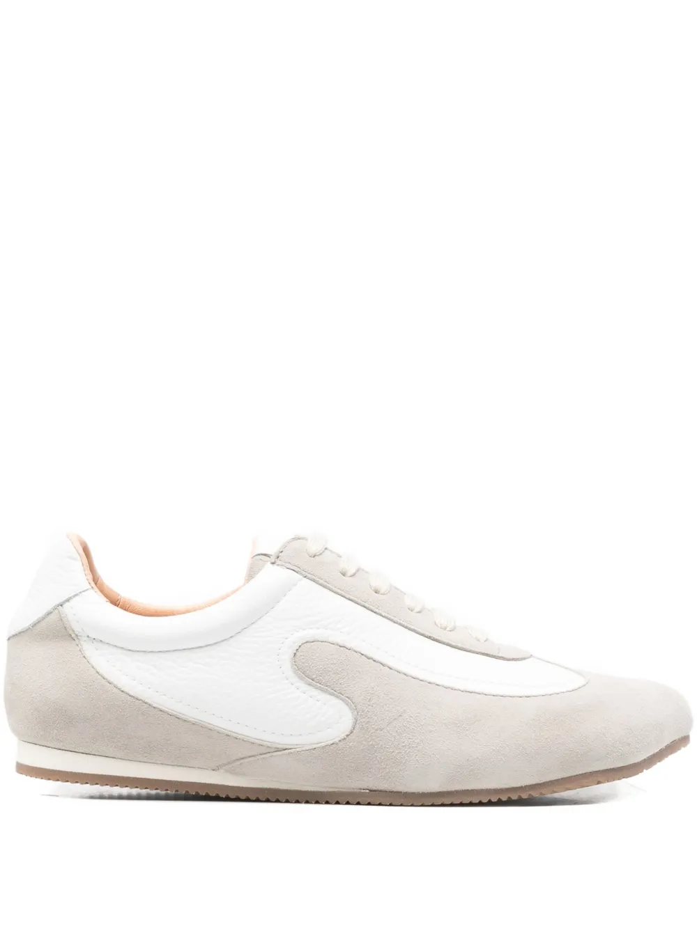 Niccolò Pasqualetti Obliqua Panelled Sneakers In White