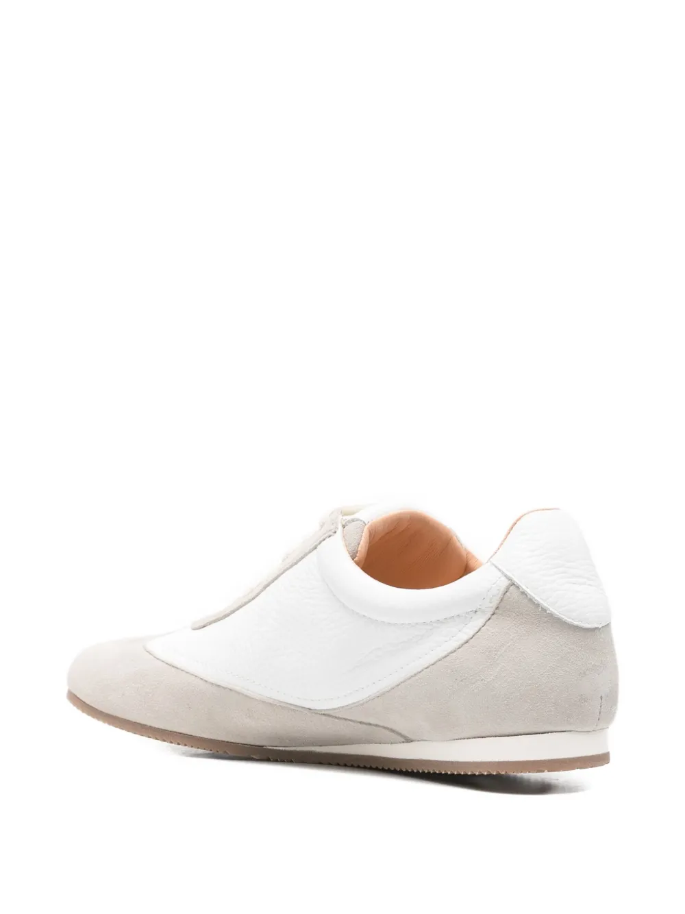 Niccolò Pasqualetti Obliqua Panelled Sneakers In White