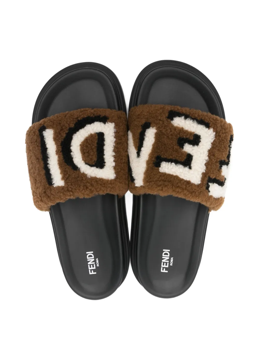 FENDI Lammy slippers Bruin