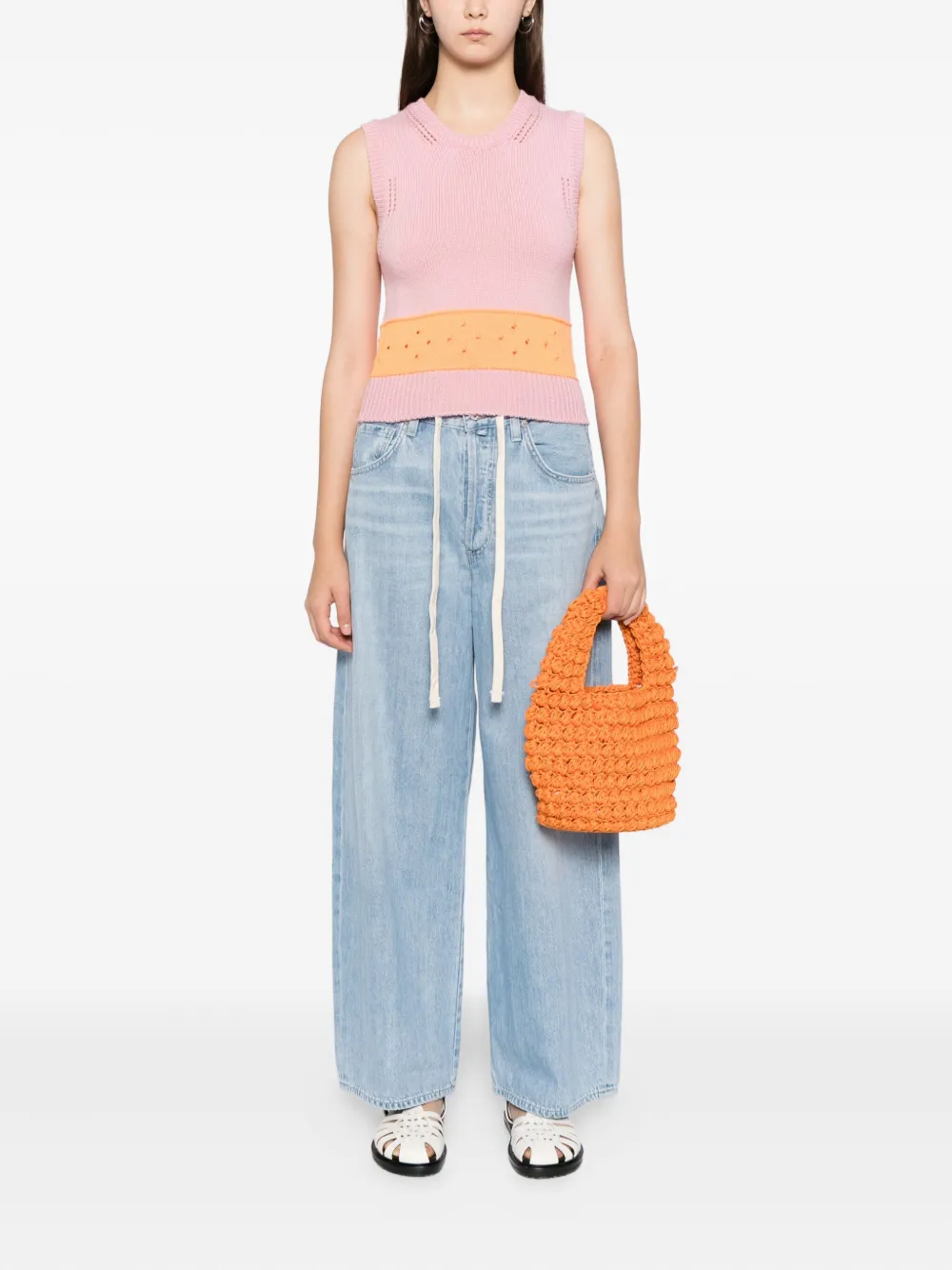 Citizens of Humanity Brynn jeans met trekkoord - Blauw