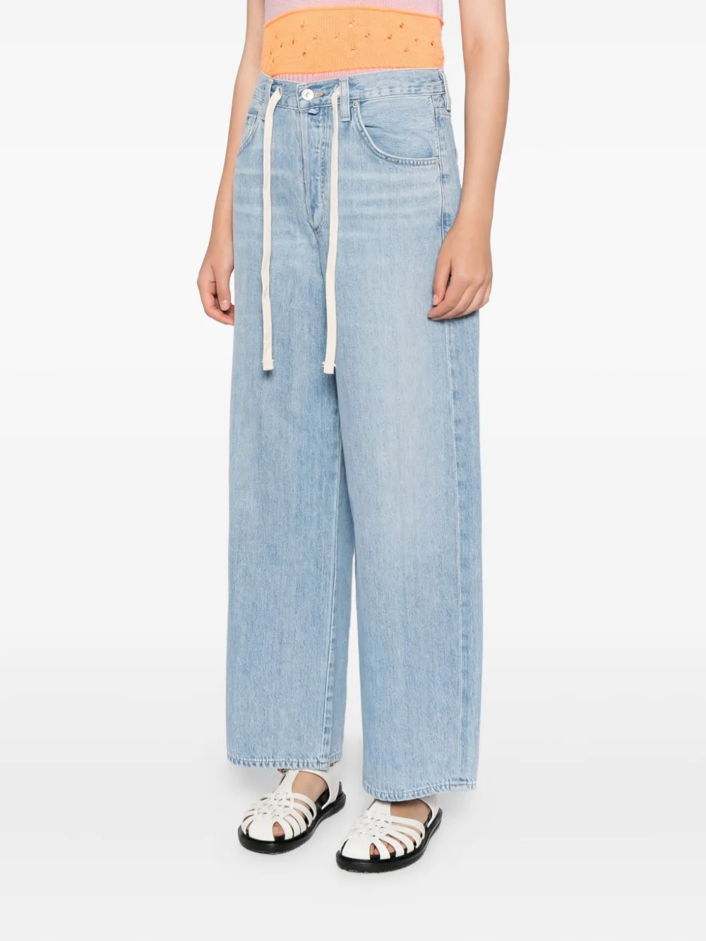 Citizens of Humanity Brynn jeans met trekkoord Blauw