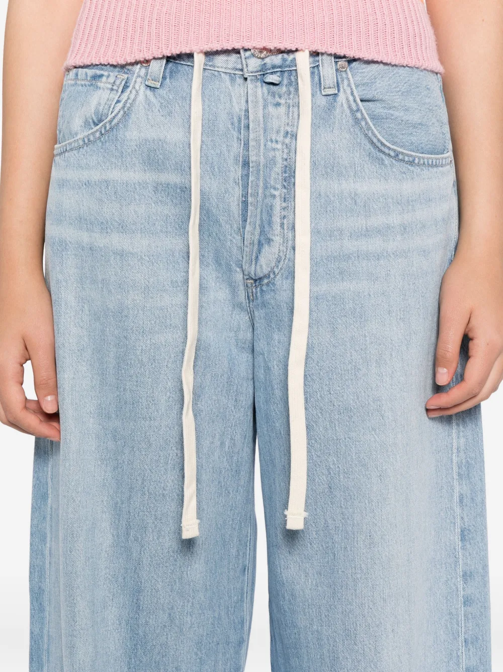 Citizens of Humanity Brynn jeans met trekkoord Blauw