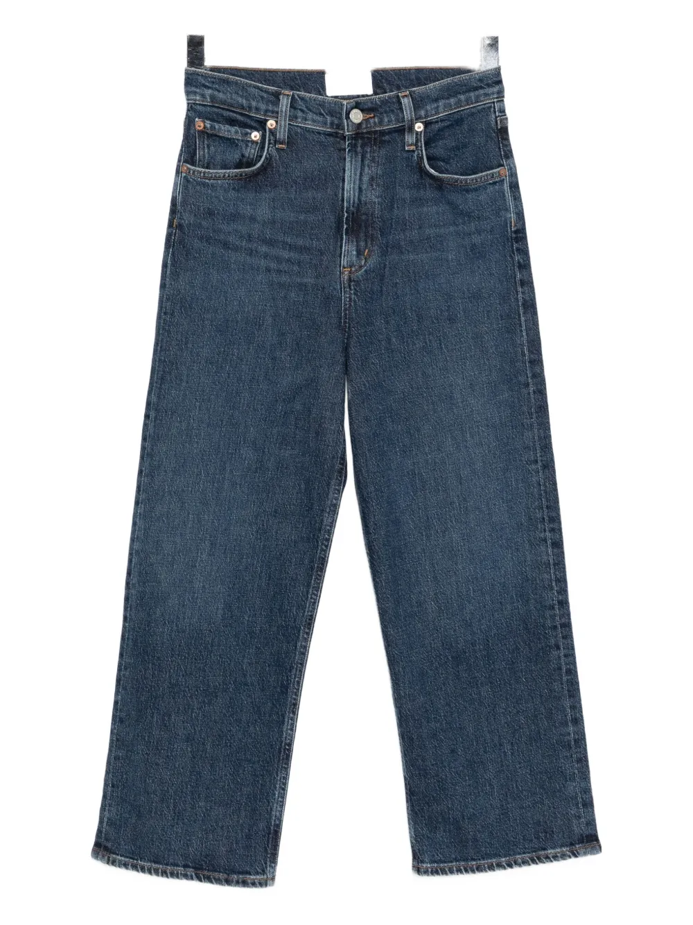 Agolde Ren High Rise Wide Leg Jeans In Blue