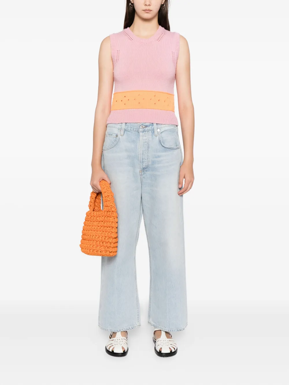 Citizens of Humanity GAUCHO jeans met wijde pijpen - Blauw