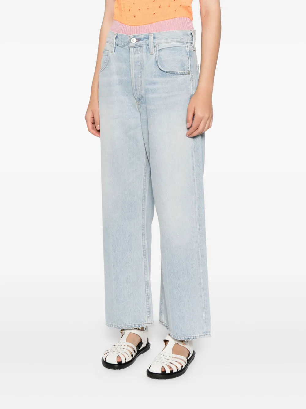 Citizen Of Humanity Gaucho Vintage Wide Leg Jeans In Blue